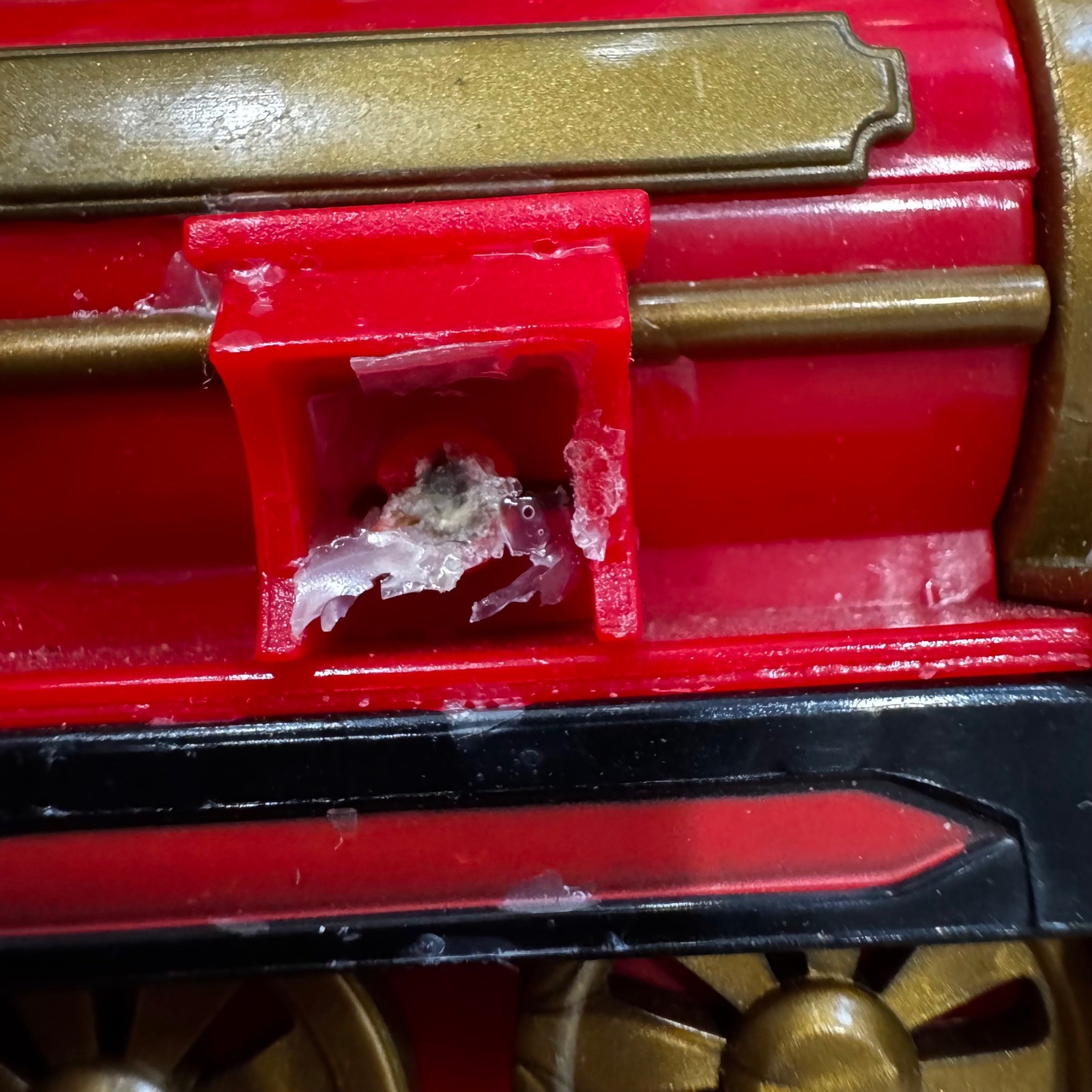 Disney Mickey Mouse Steam Engine Train Locomotive Red Gold P816-7105-7-14320