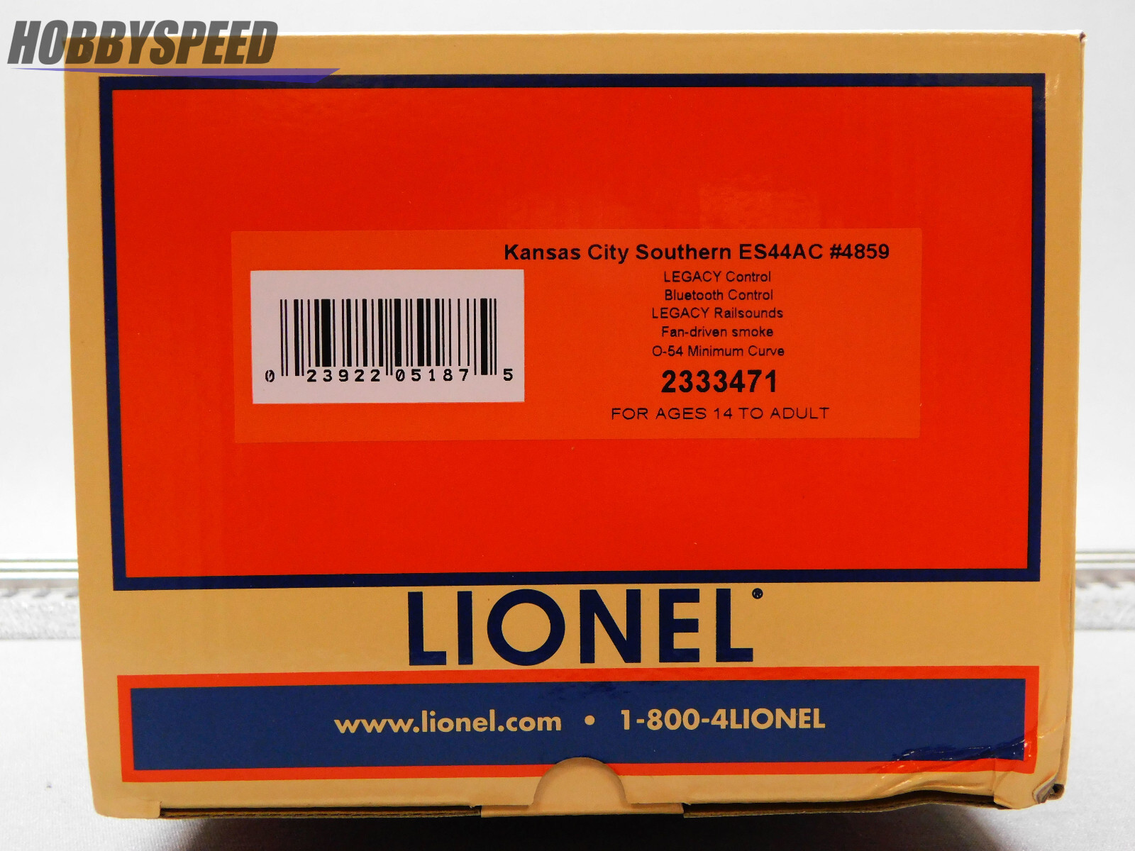 LIONEL KANSAS CITY SOUTERN LEGACY ES44AC DIESEL #4859 O GAUGE train 2333471 NEW