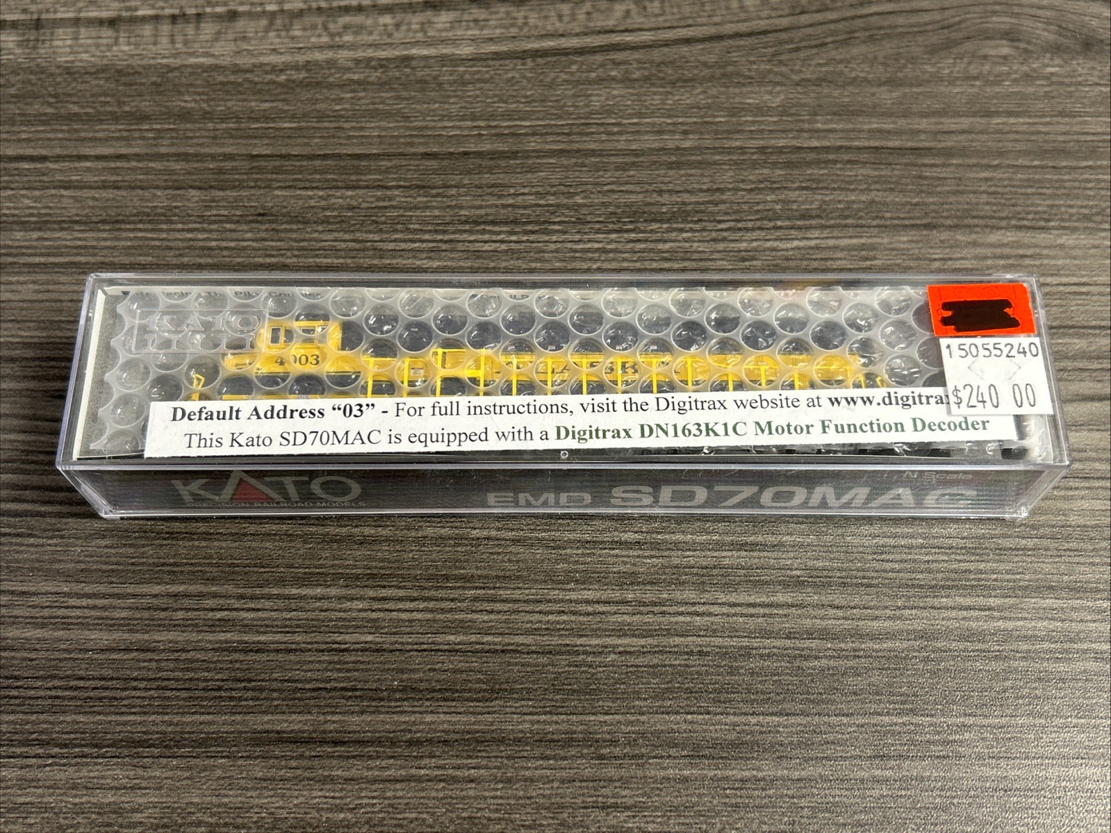 KATO N Scale #176-6410-DCC EMD SD70MAC Locomotive Alaska RR #4003 w/DCC NIB – CC