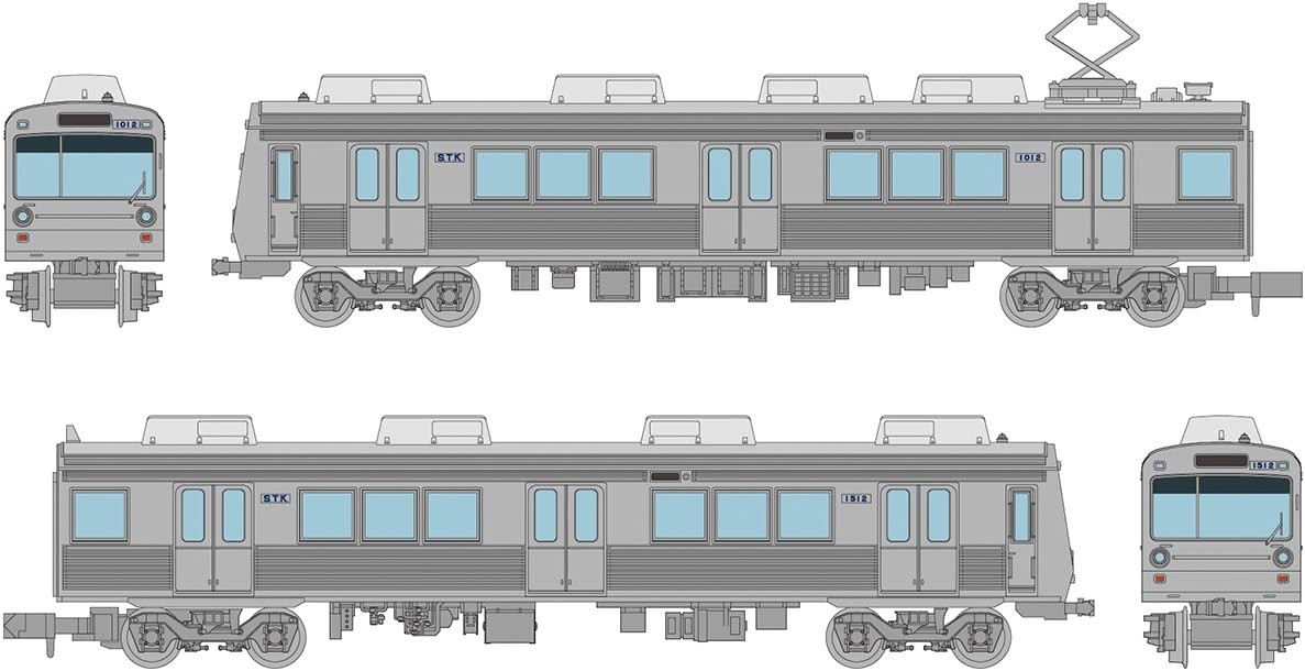Railway Collection Shizuoka Railway Type 1000 Distributed Cooling Car Painted Wh
