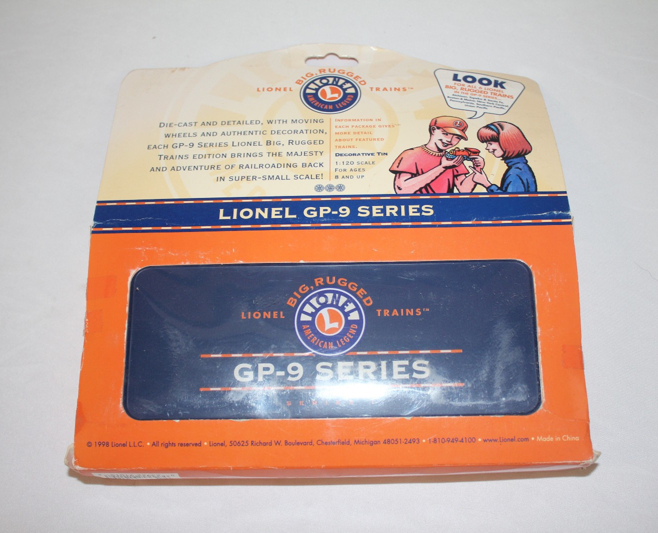 LIONEL Boston & Maine GP-9 Big Rugged Train~1:120 Scale Die-Cast~1998 Series 1
