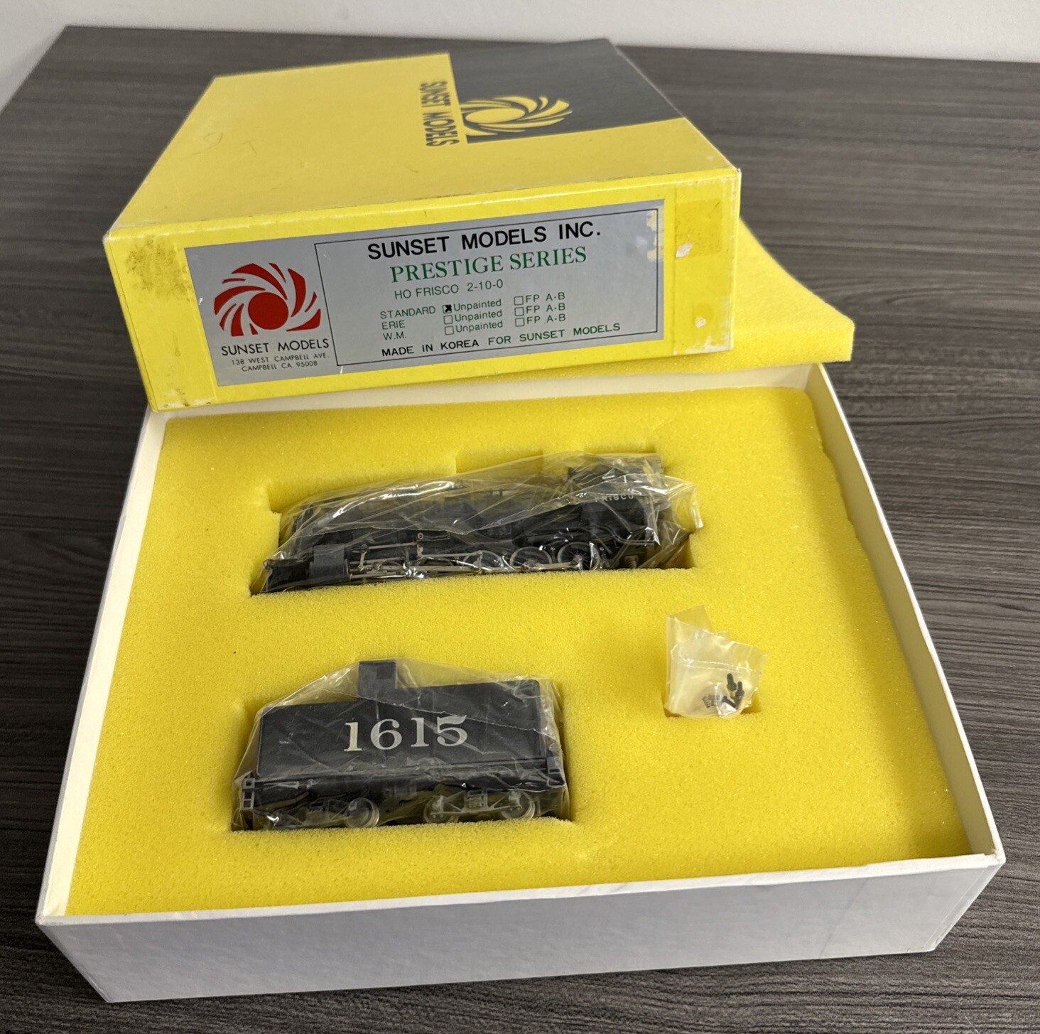 Sunset Models Inc. Prestige Series HO Brass #HO119P Frisco 2-10-0 Painted/Wthrd