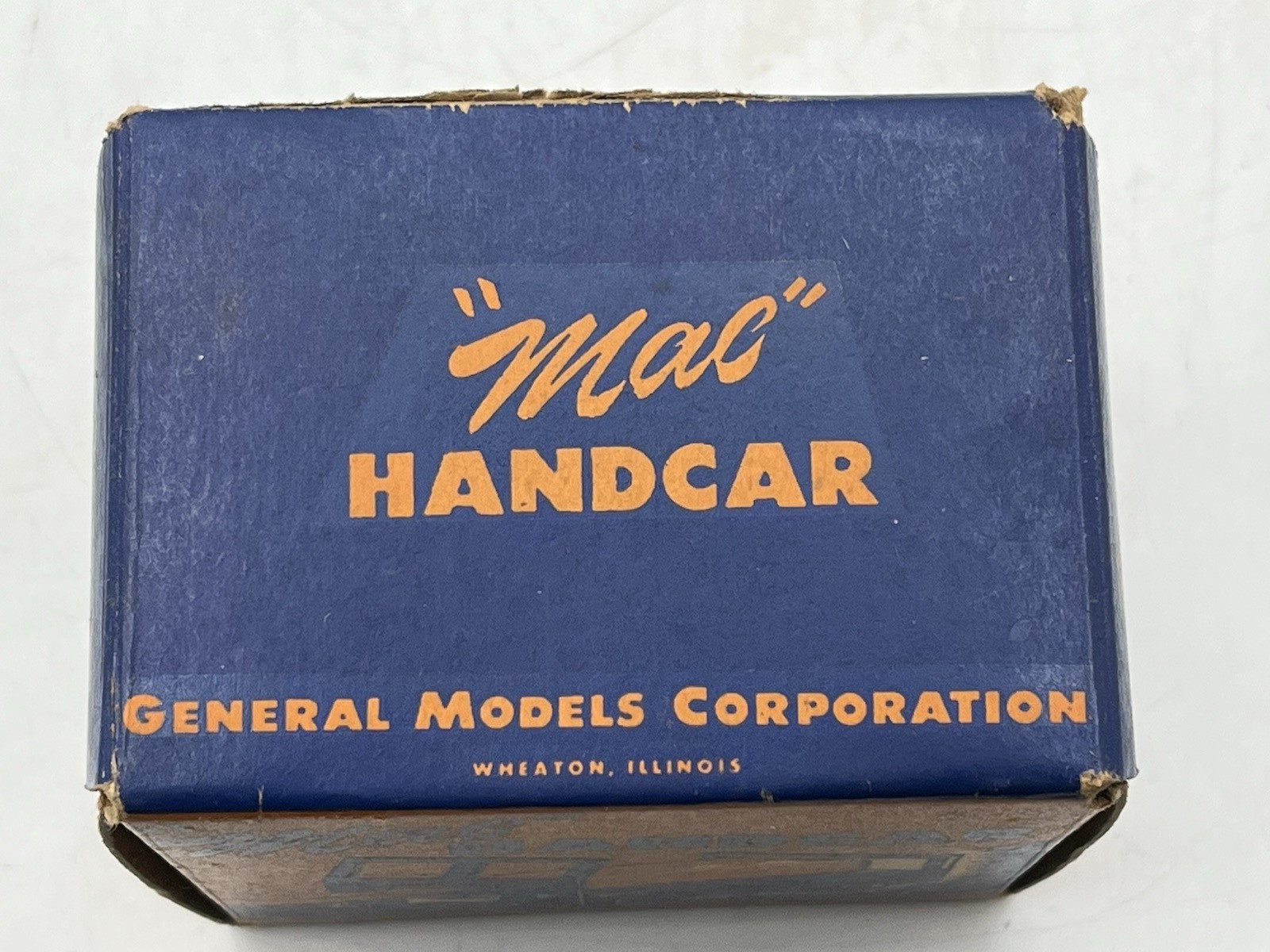 General Models Corporation O Gauge ‘Mac’ Handcar in Solid Original Box w/Insert