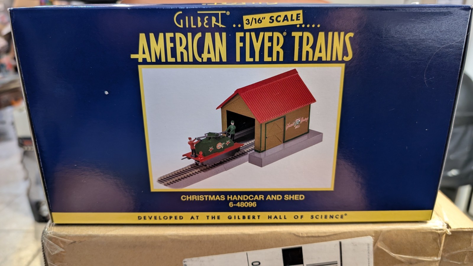 American Flyer 6-48096 Christmas Handcar and Shed – NIB