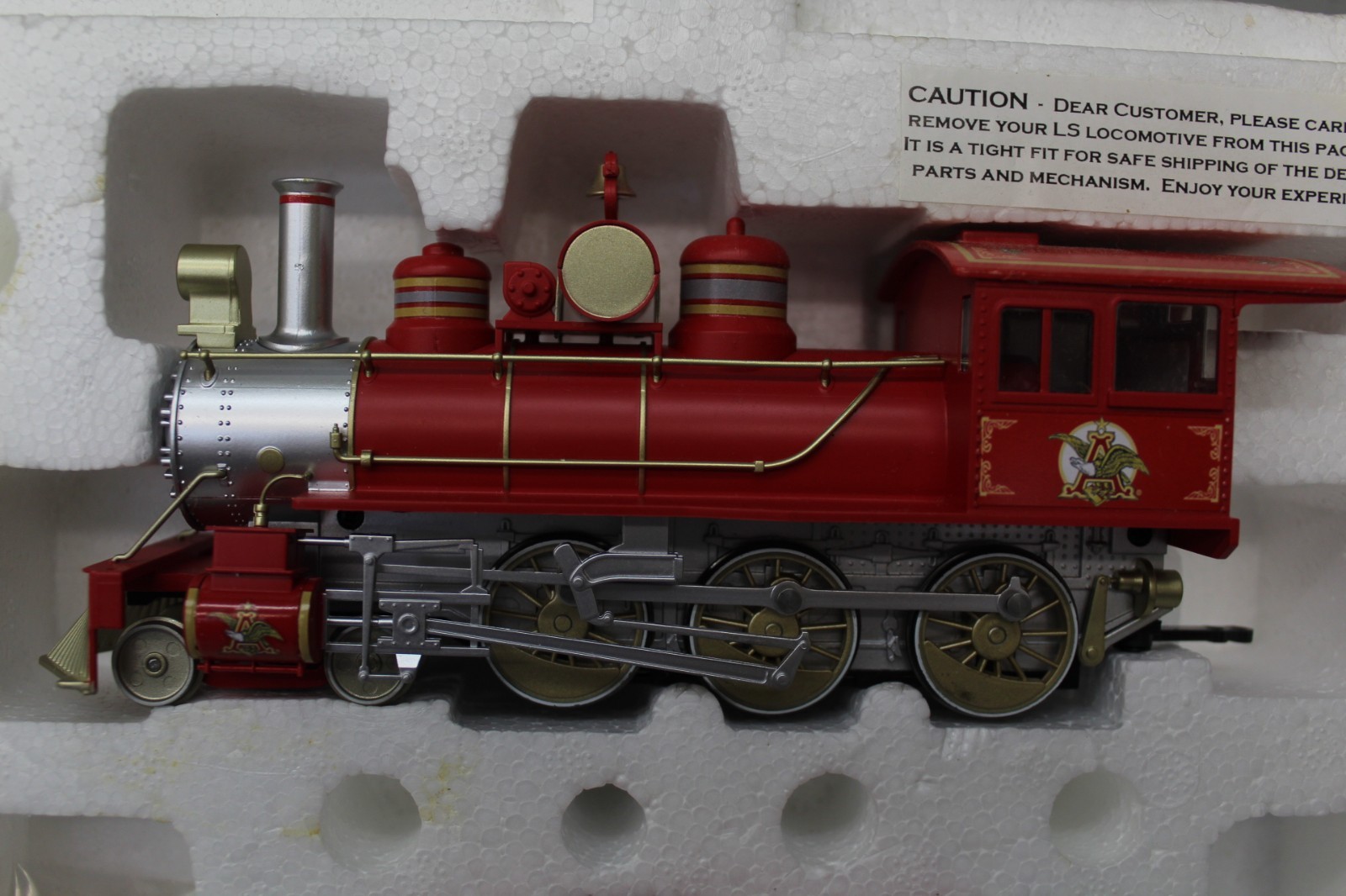 Hawthorne Village Budweiser Train Locomotive & Tender Holiday Express Bradford