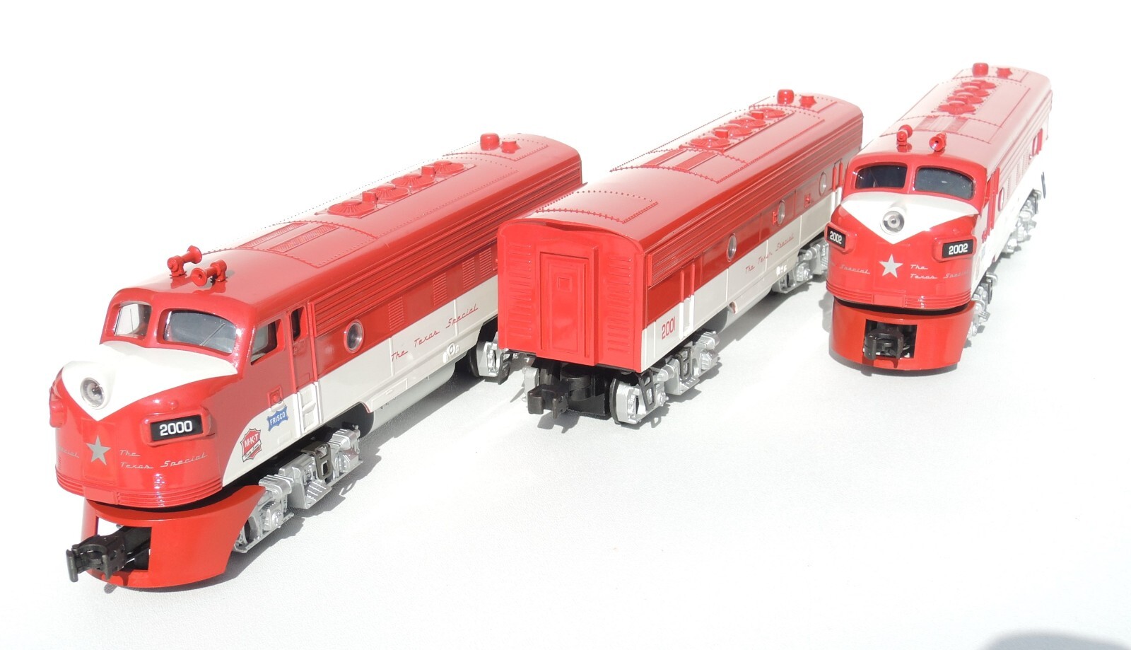 Gorgeous set of 3 Williams O gauge Texas Special locomotives MINT- LOOK!!