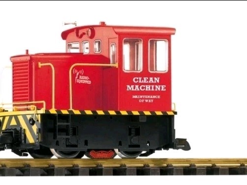 Piko 38506 G Scale Clean Machine R/C GE 25-Ton Track Cleaning Locomotive