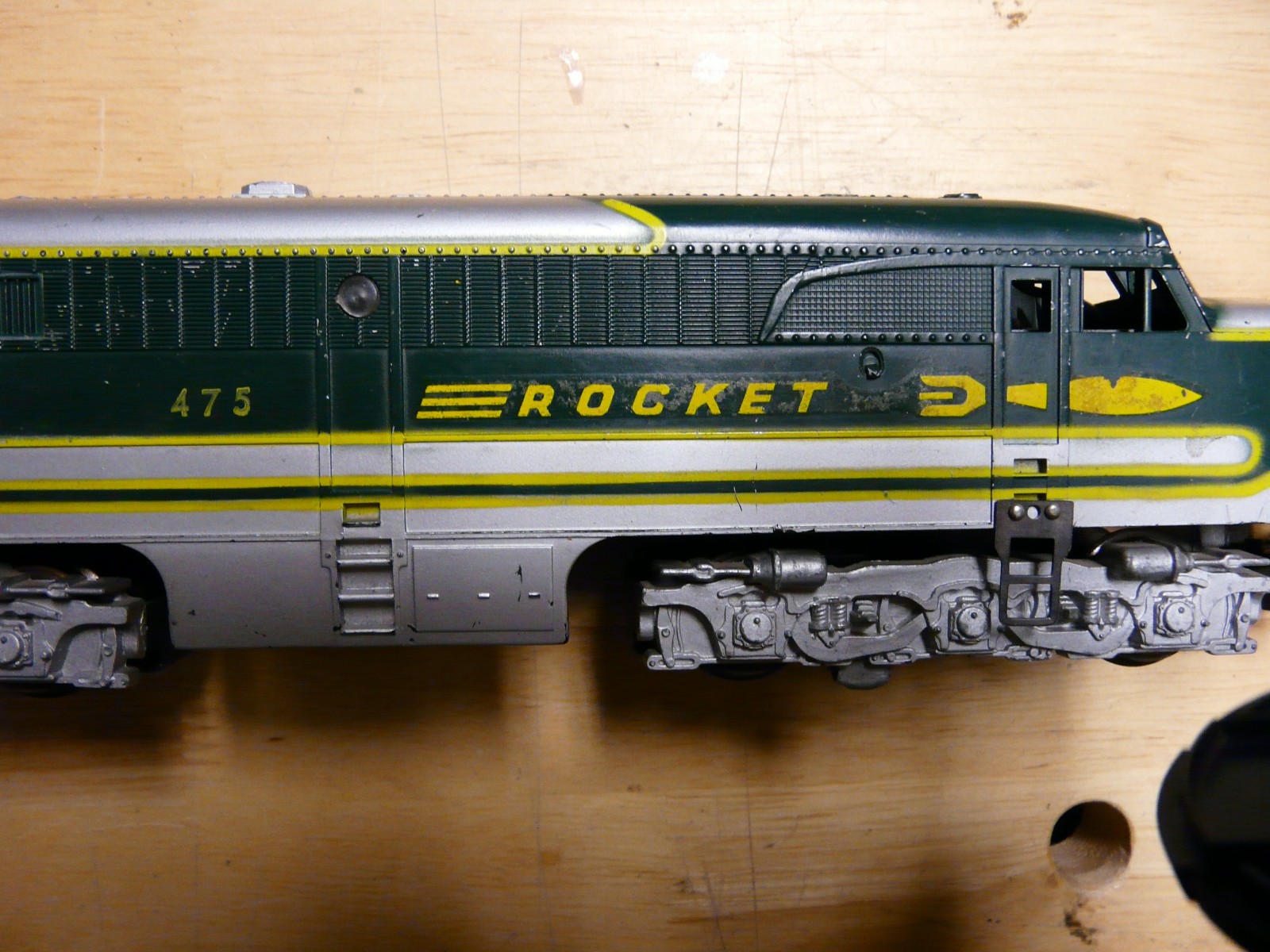 S GAUGE AMERICAN FLYER #474-475 ROCKET PASSENGER SET FOUR CARS A1A