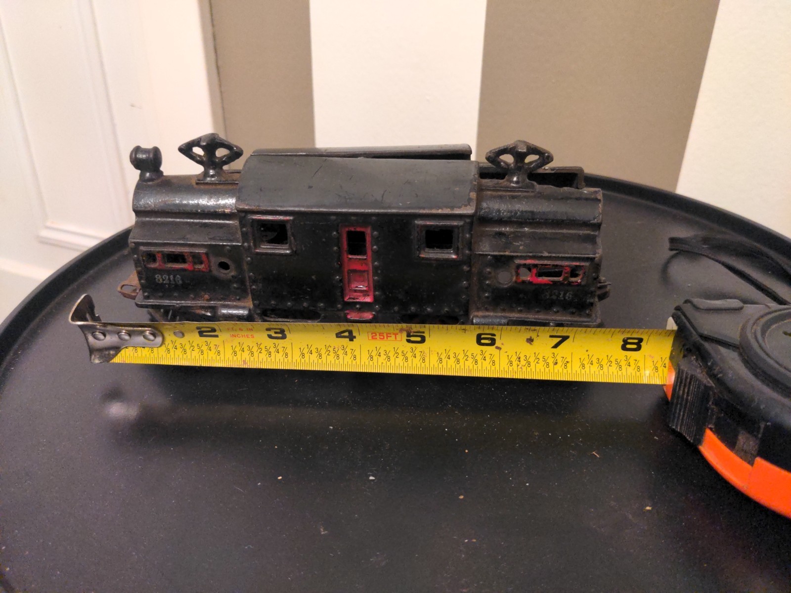 ANTIQUE PRE-WAR IVES CAST IRON O GUAGE TRAIN LOCOMOTIVE ENGINE