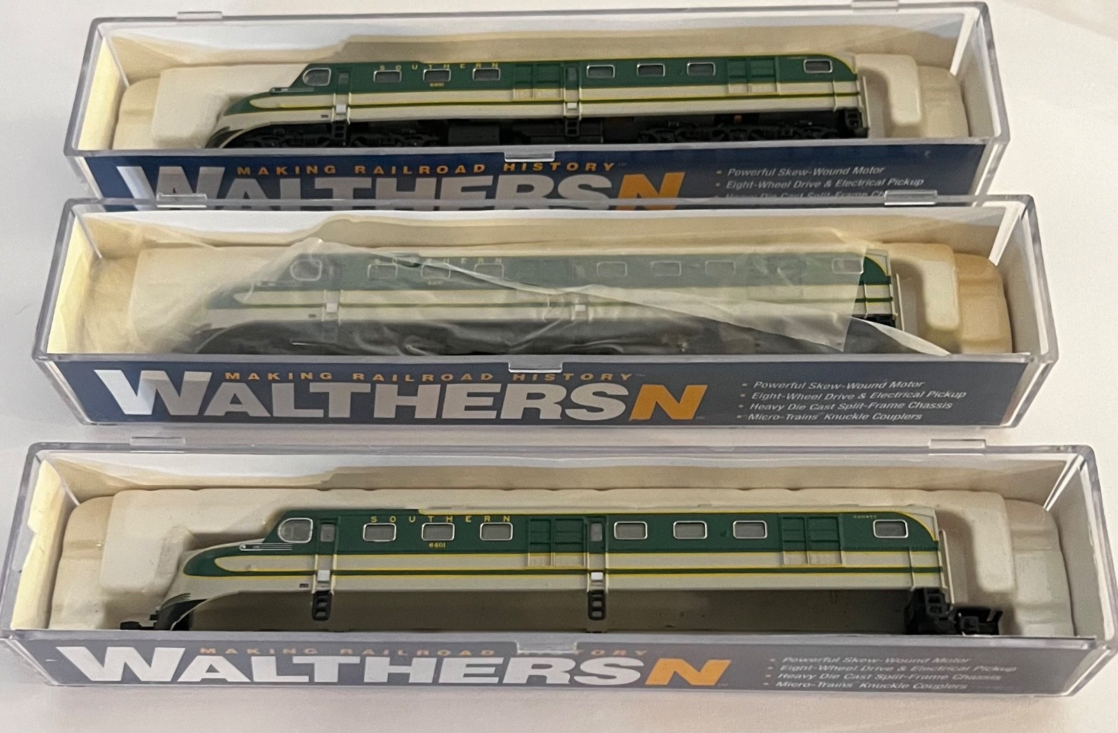 WALTHERSN ALCO DL-109 LOCO SOUTHERN #6401 (Set of 3)