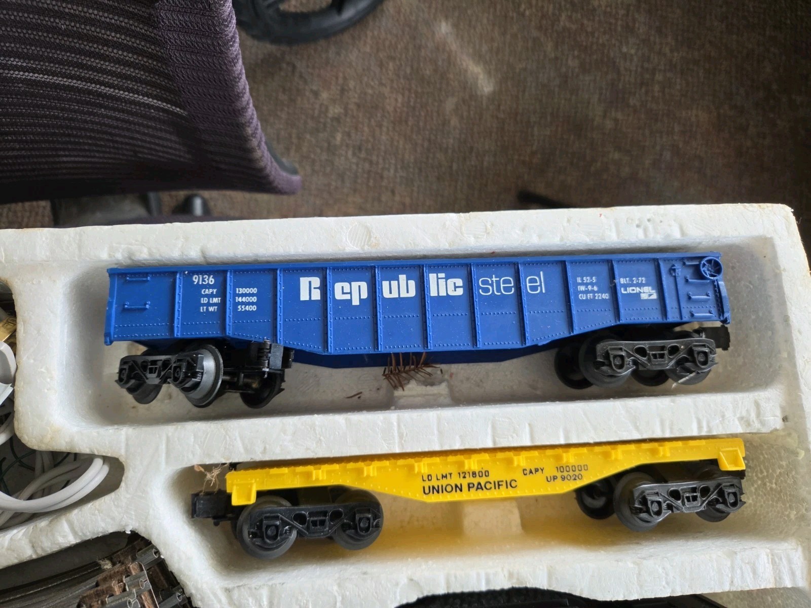 Vintage 0-27 Gauge Lionel Wabash Cannonball Electric Train Set #6–1081 W/Box