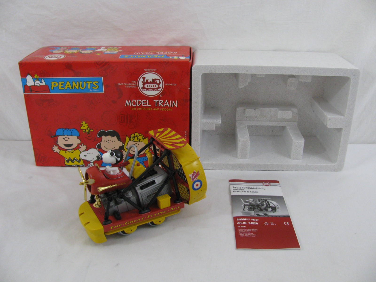 Lehmann LGB G Scale Motorized Peanuts Snoopy Flyer #24020 EX