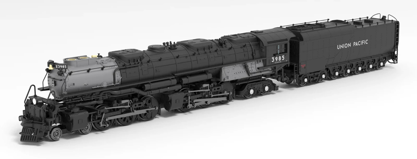 Broadway N-SCALE 6986 UP Challenger 4-6-6-4, #3985 Excursion Locomotive, Oil Ten