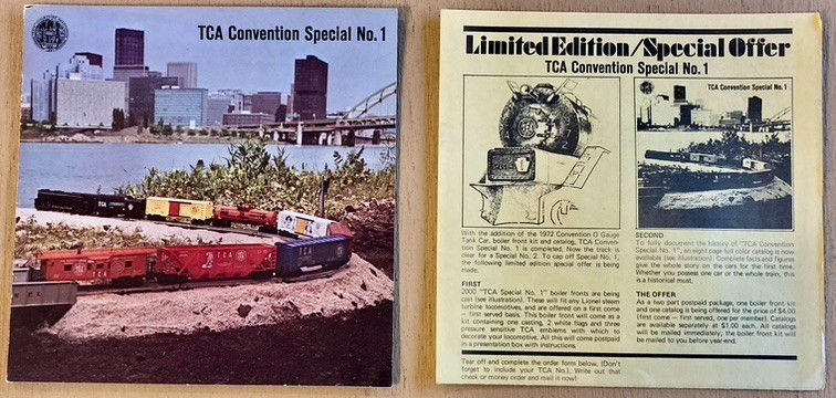 TCA Convention Special No. 1 Announcement Flyer: 1972 !