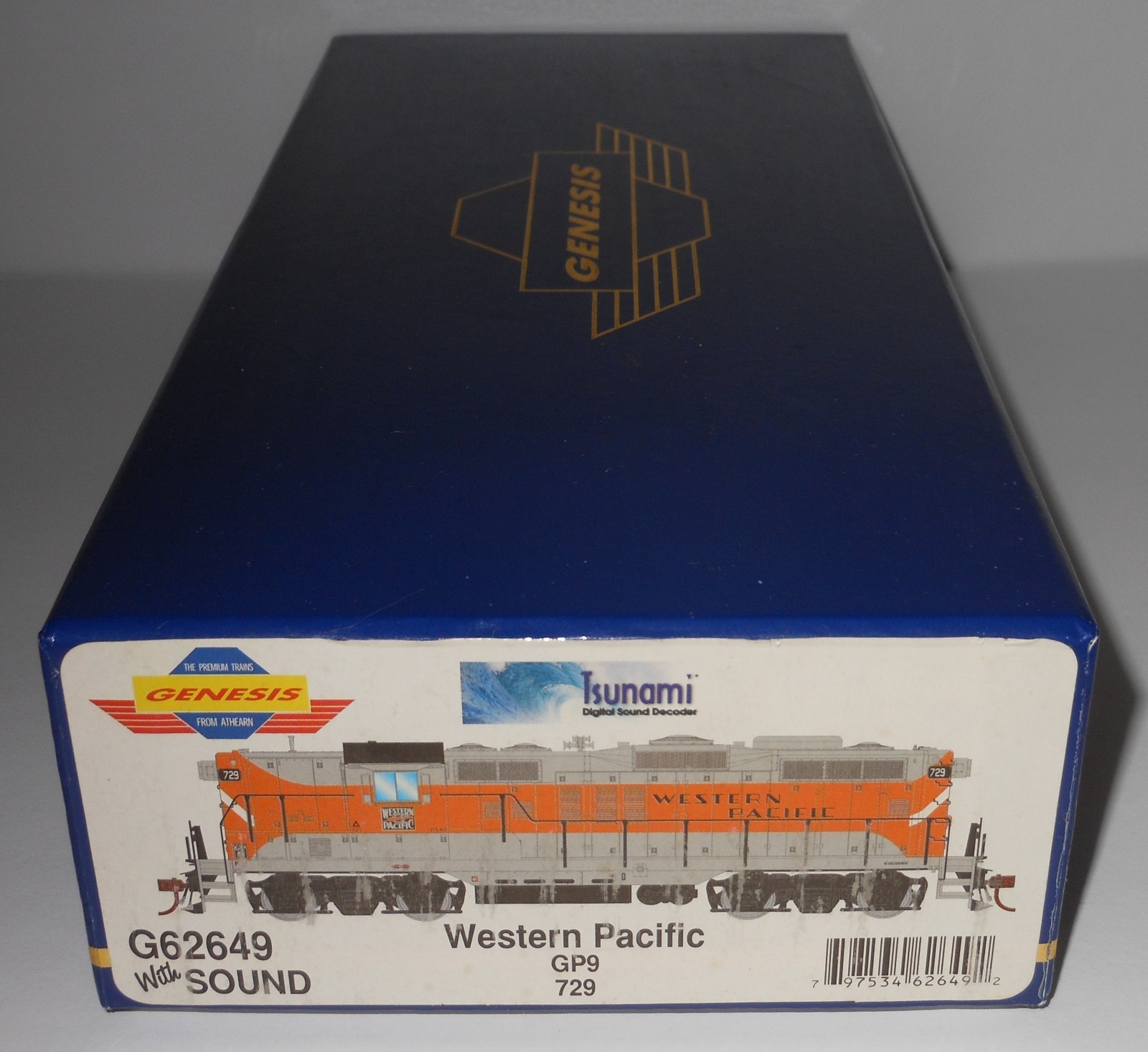 Athearn Genesis Tsunami Western Pacific GP9 #729 HO Locomotive DCC/Sound #G62649