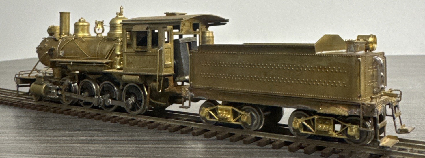 Pacific Fast Mail HO Brass Consolidation MA & PA 2-8-0 Unpainted/Tested/Used!