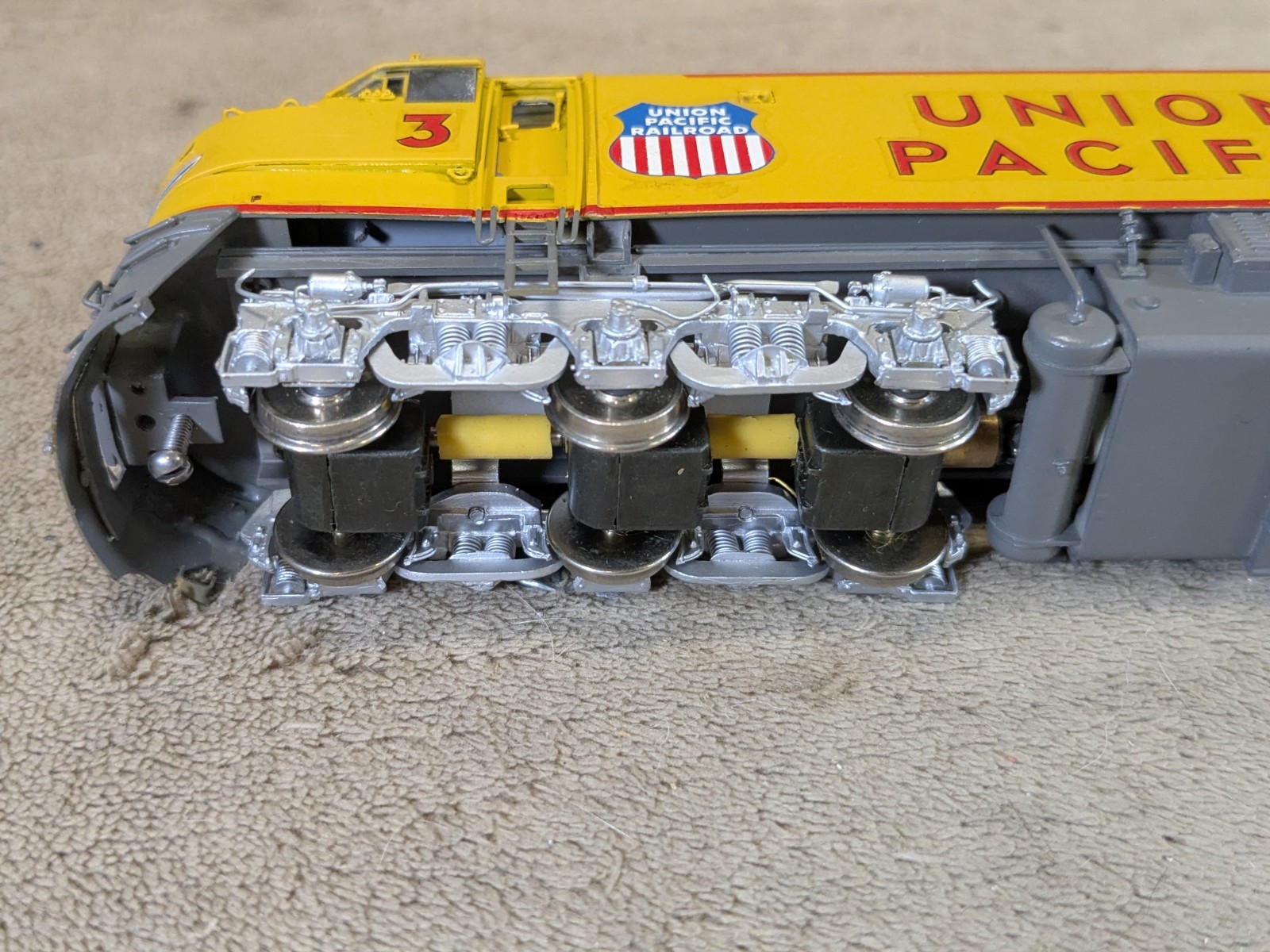 Overland Models Brass OMI-1849 UP 8500 HP Gas Turbine 3-Unit Custom Painted