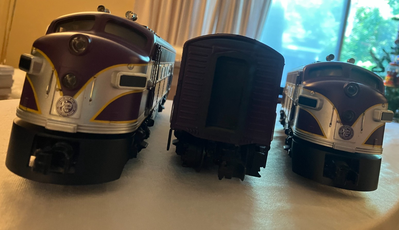MTH 20-2088-1 & -3 Atlantic Coast Line F-3 ABA Sets w/BCR A unit UPGRADED PS2