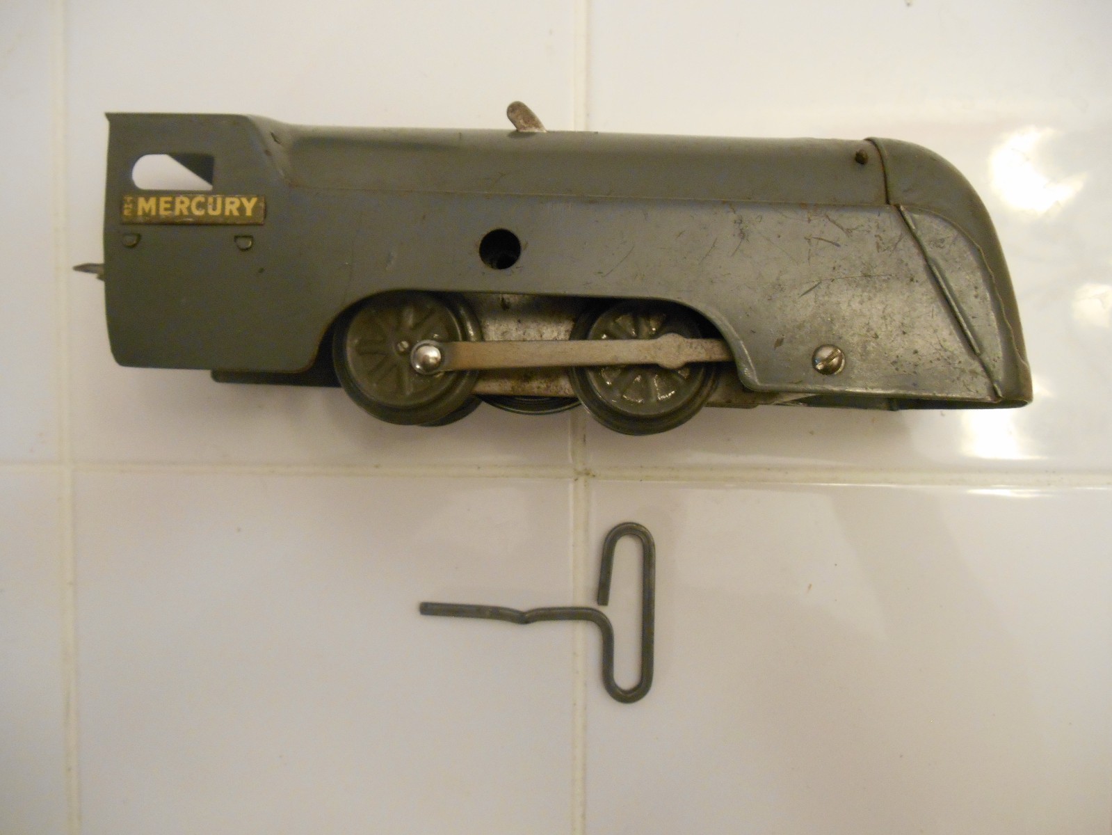 Marx Prewar Mercury NYC Wind Up Train Set Detroit Chicag O Gauge Tin Litho Works