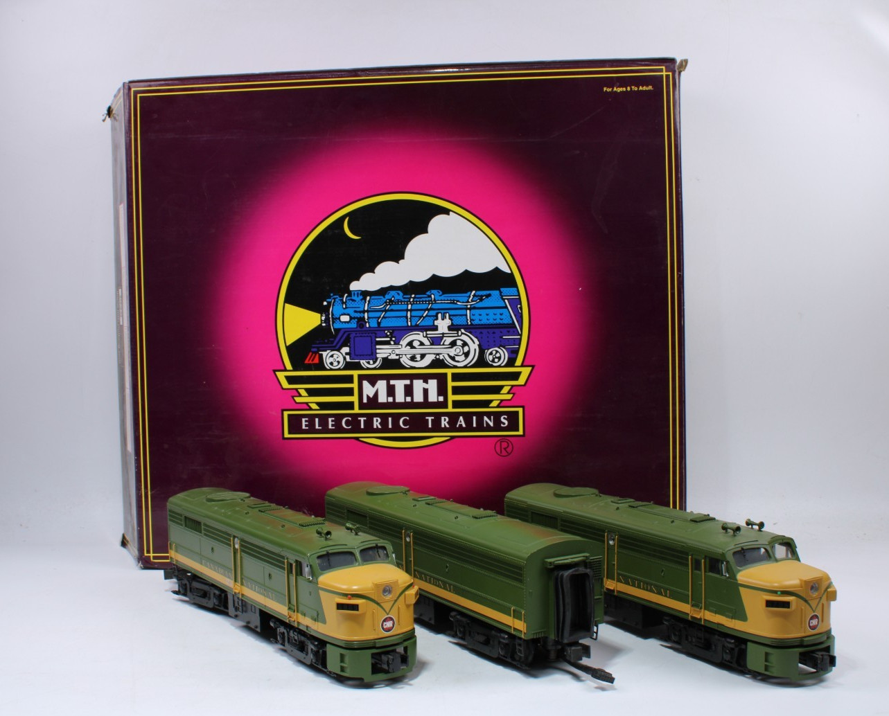 MTH 20-2243-1 O Gauge FA-2 ABA Locomotive Set Canadian National