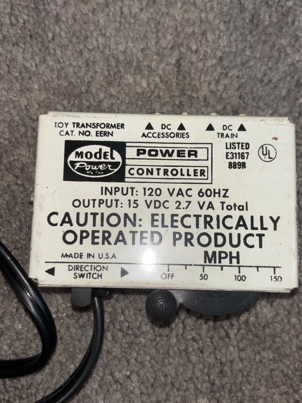 MODEL POWER: “N” Scale Electric Train Set: Golden Spike Series Mutt & Jeff #1183