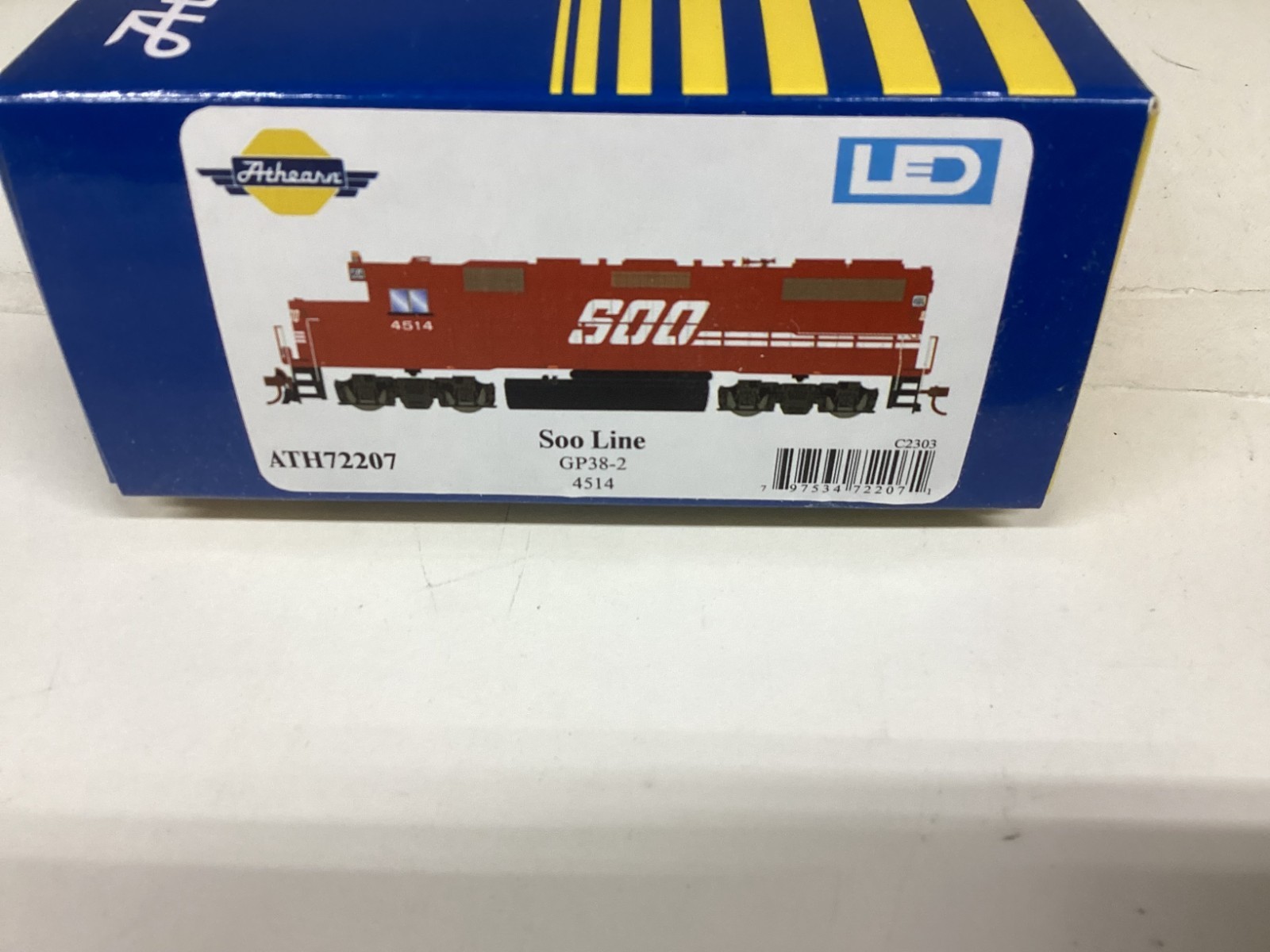 Athearn #72207 HO scale “Soo Line” GP38-2 Rd.#4514