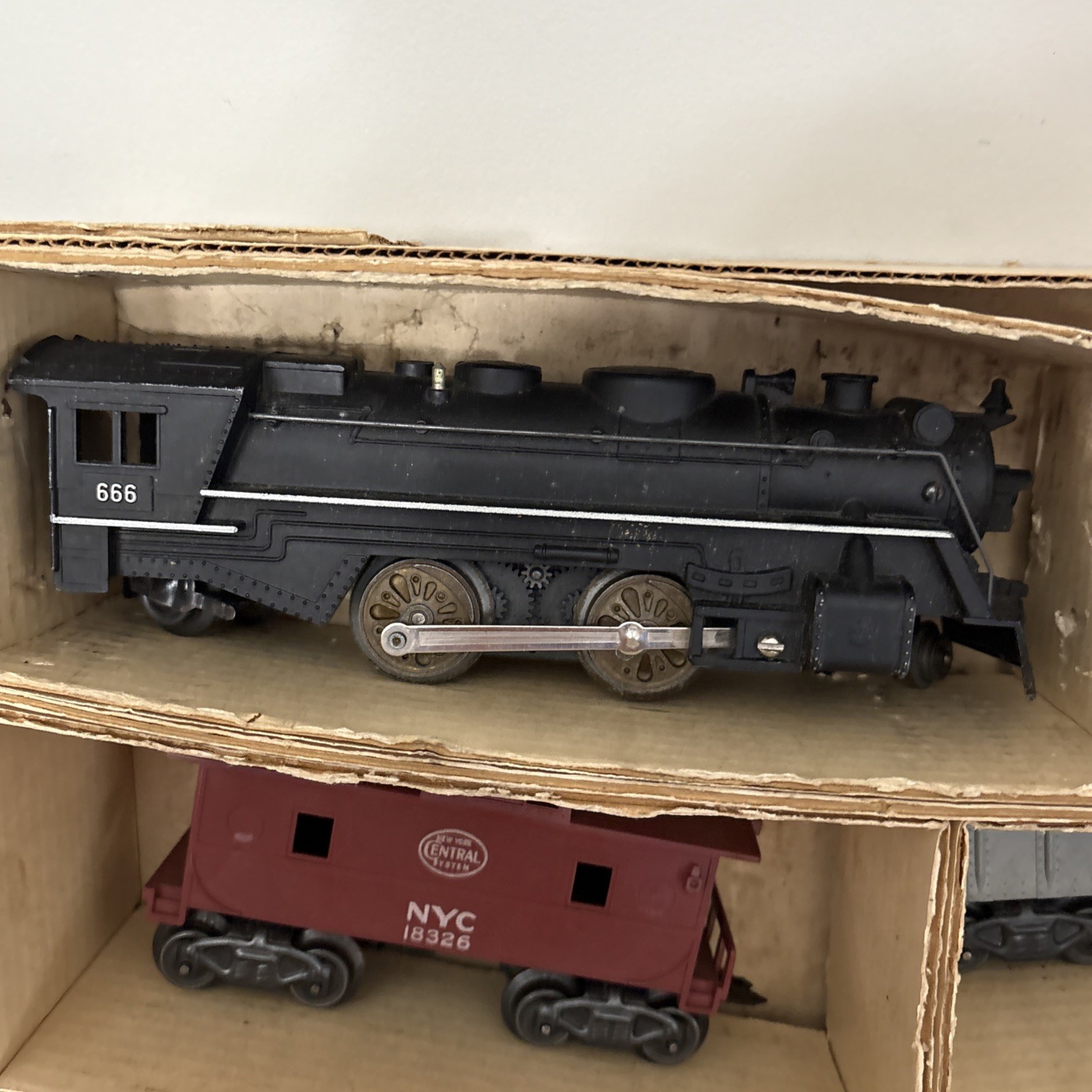 Vintage Marx 666 Steam Train Set Postwar w/box Manuals As Is Untested