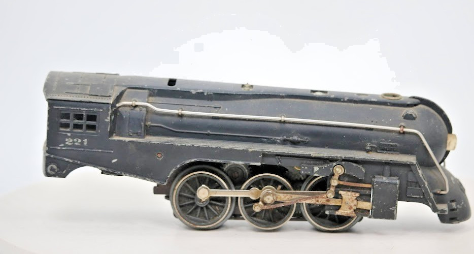 Lionel #221 NYC 2-6-4 Steam Locomotive O27 Gauge – For Parts or Repair – Vintage