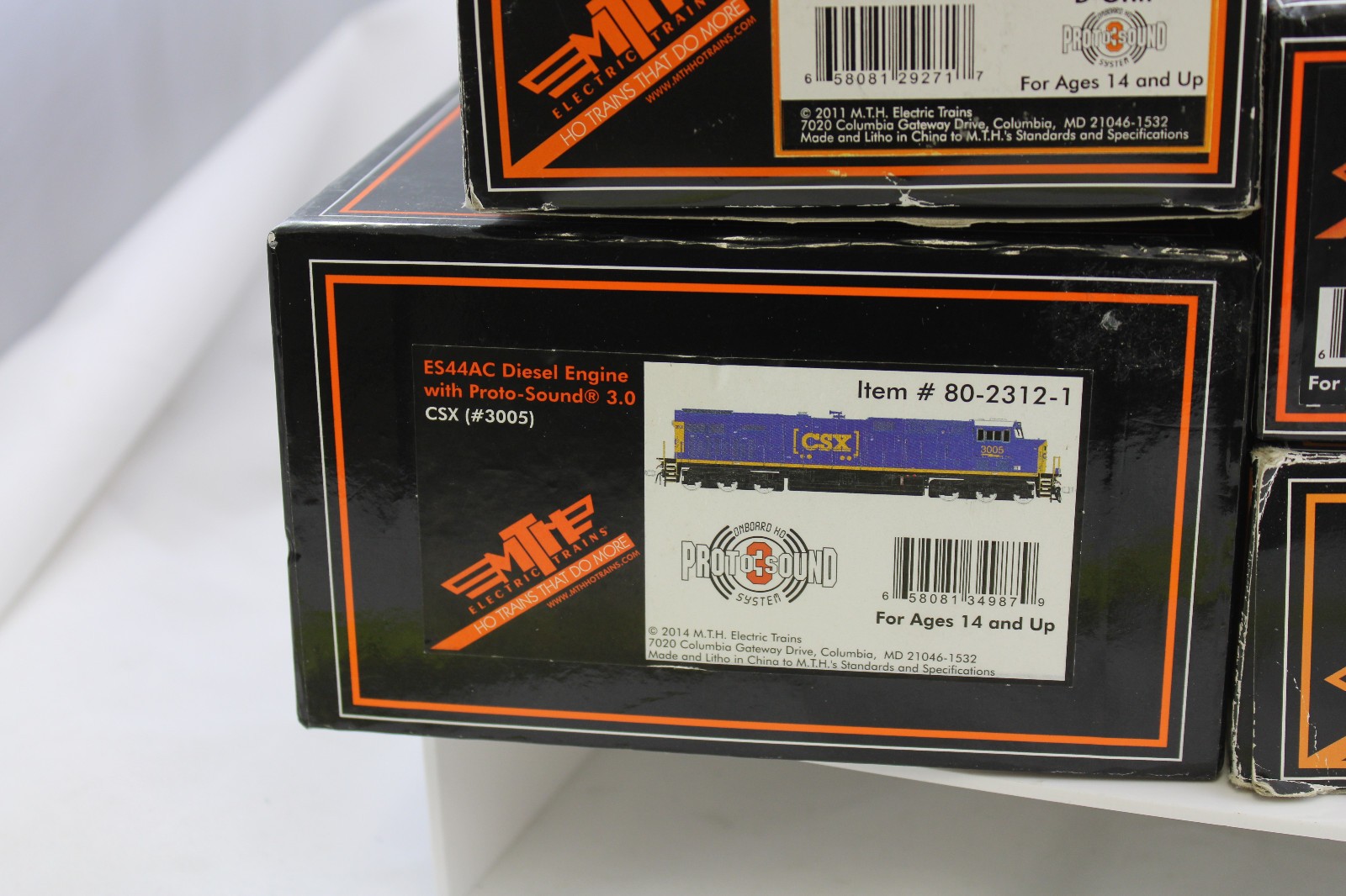 HO – MTH Engines – CSX ES44AC, WM F7 B Unit, UP SD70ACe (2) all PS – Your Choice