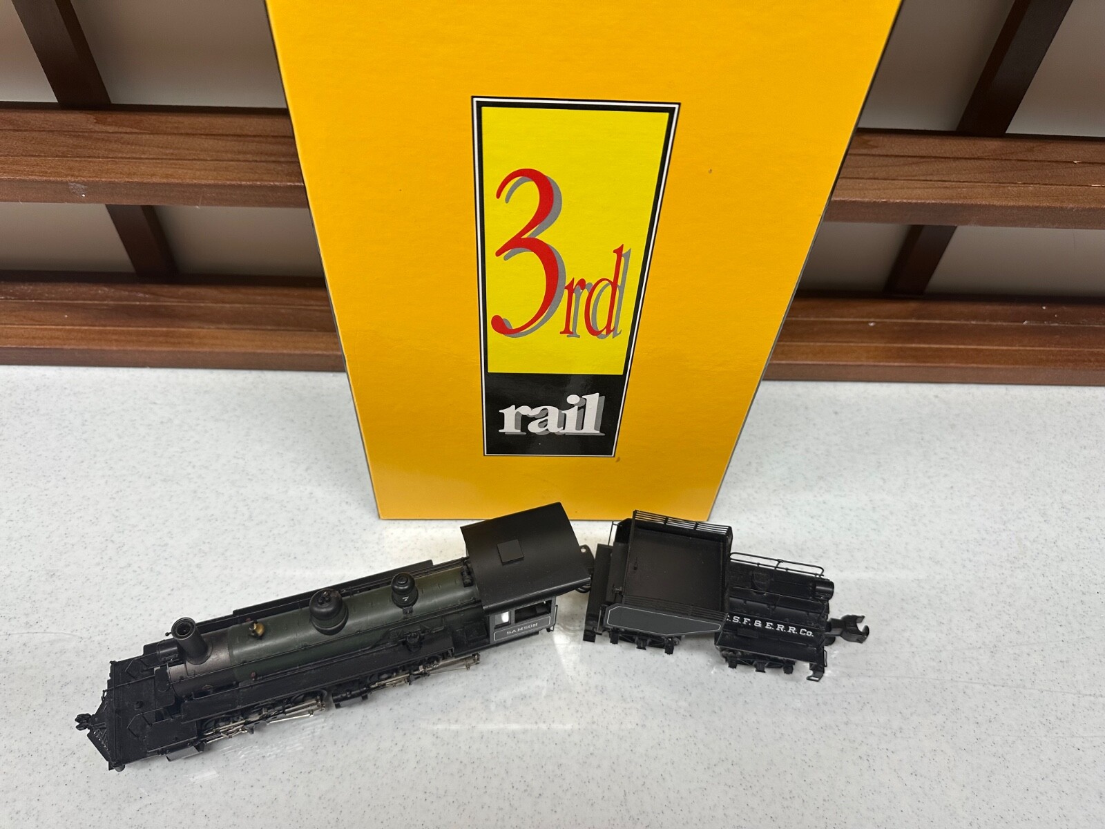 3RD Rail CSF & ERR Samson 2-6-6-2 Steam Engine w/ Tender 3 Rail O Gauge Used