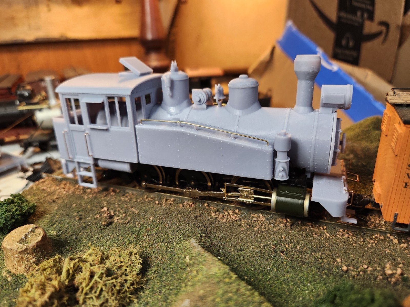 On30 Freelance 0-6-0 Porter Style Steam Eng 3D Printed For Bmann On30 Mogul Mech