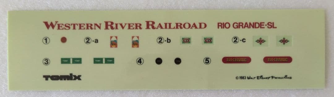 Rio Grande Steam Locomotive N Scale 1/80 Western River TOMIX Railroad Disney Ra