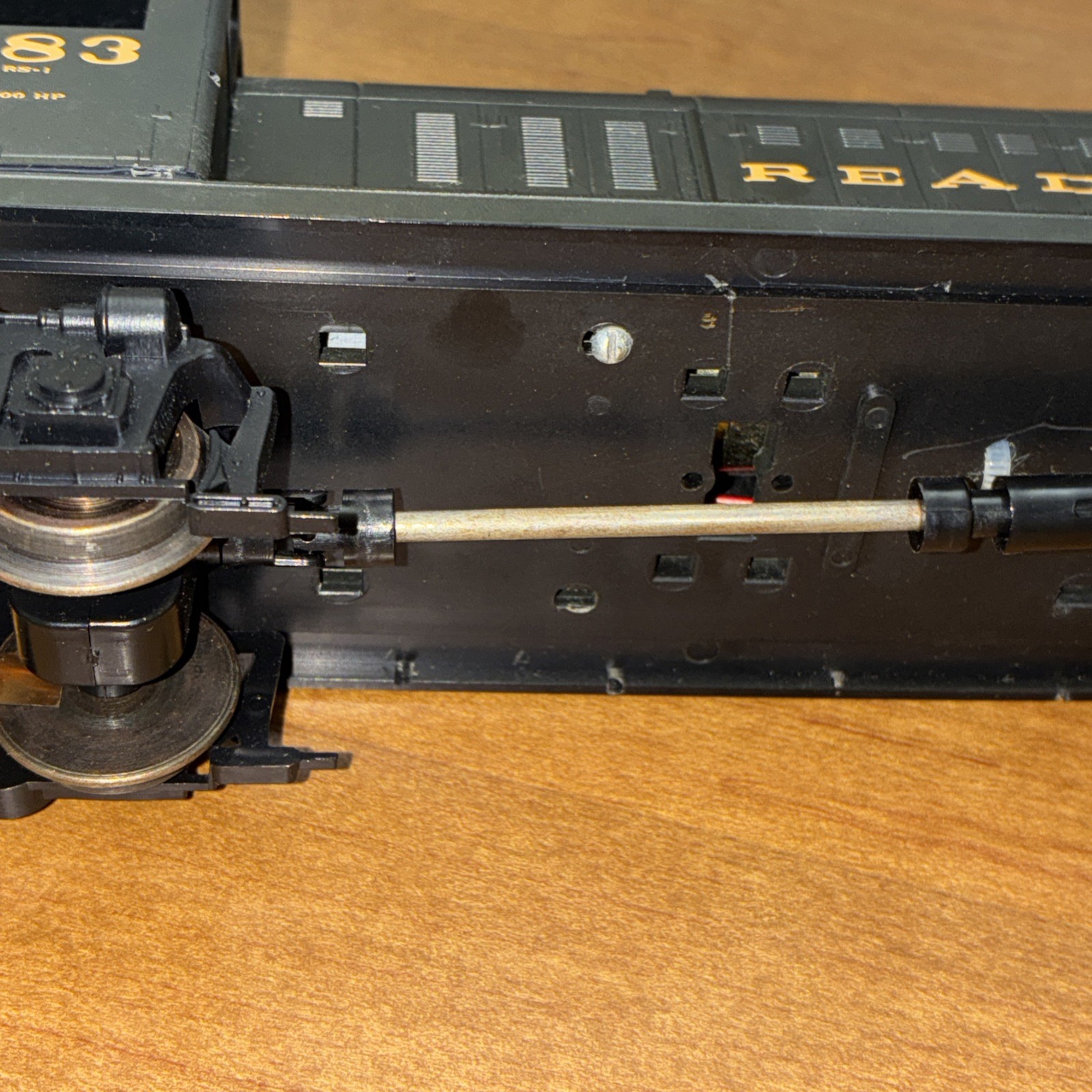 Alco RS-1, 1600 HP Train locomotive 483. Plastic Body Not Marked Alco