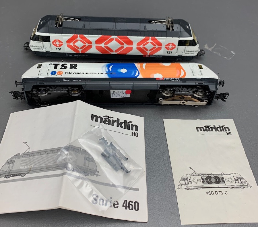 Märklin 34631 Swiss Re460 Television Electric Locomotive Only Set HO2048