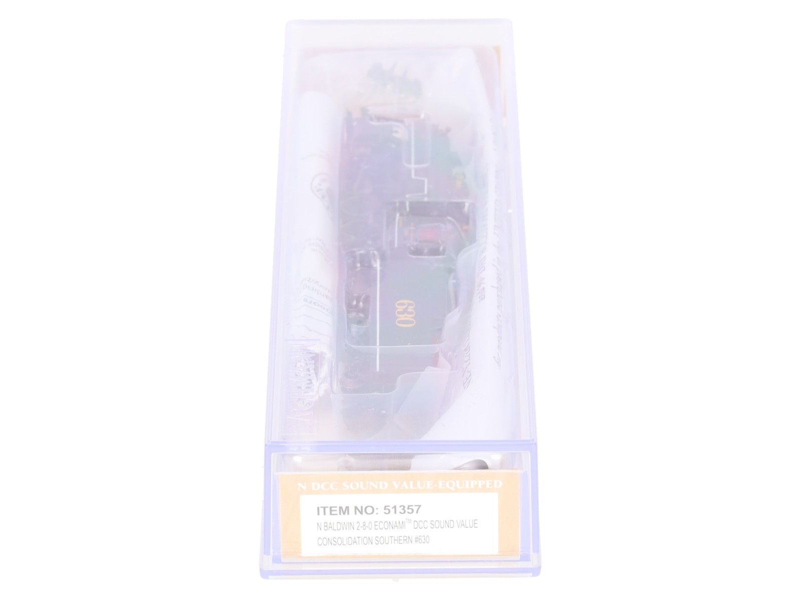 Bachmann 51357 N SOU 2-8-0 Consolidation Steam Locomotive DCC & Sound #630 EX
