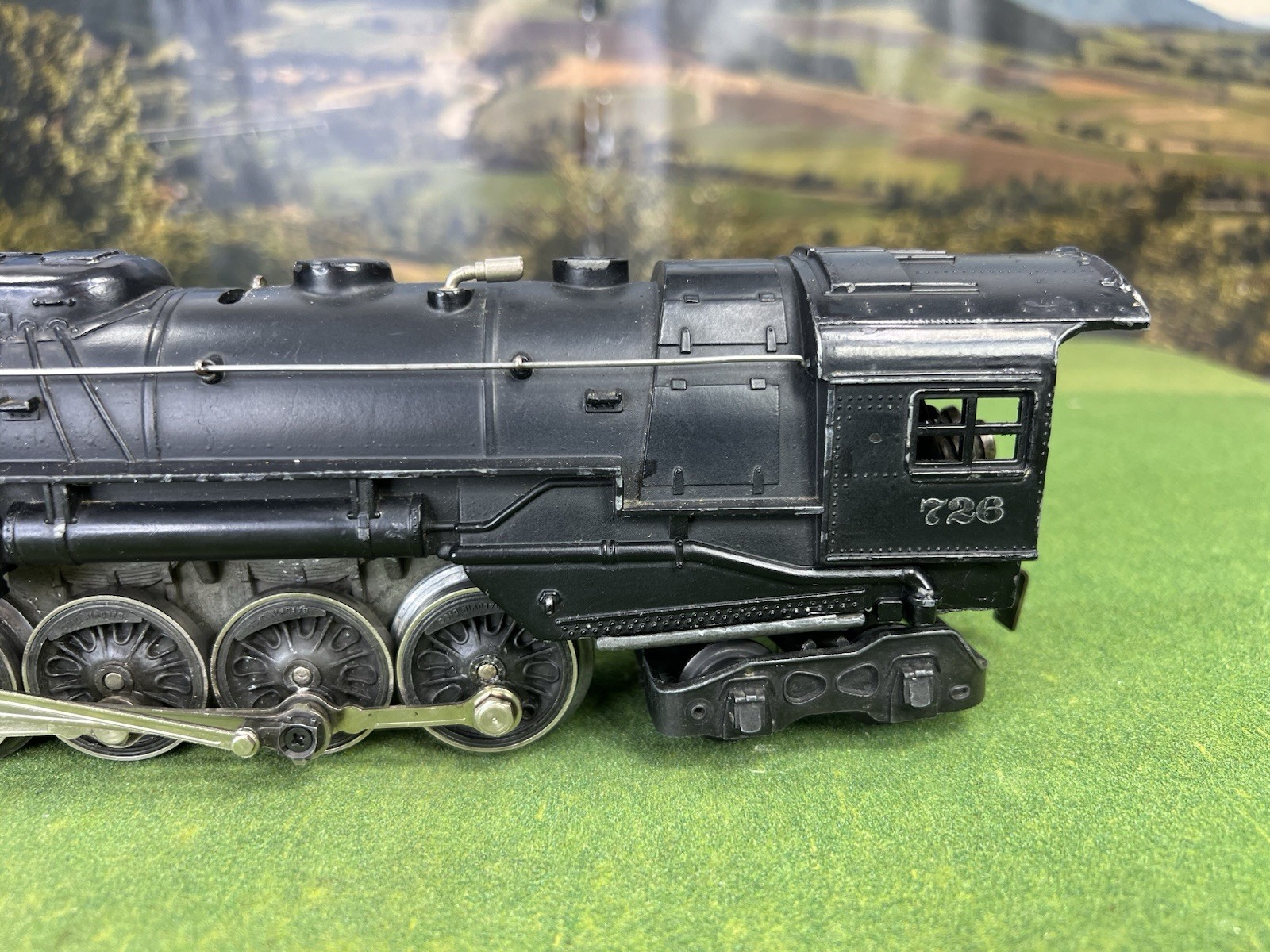 LIONEL POSTWAR 726 BERSHIRE 2-8-4 WITH 2426W 12 WHEEL TENDER METAL WISTLE 1947
