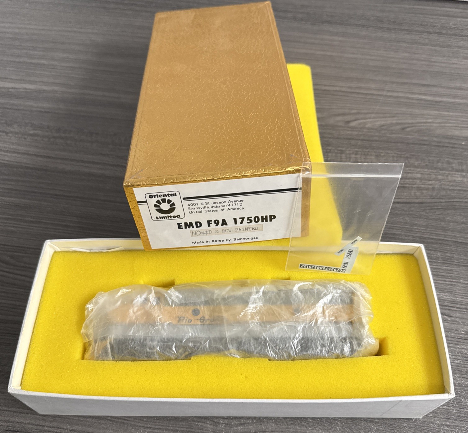 Oriental Limited HO Brass #P945A EMD F9A 1750HP D&RGW – Factory Painted & LNIB!