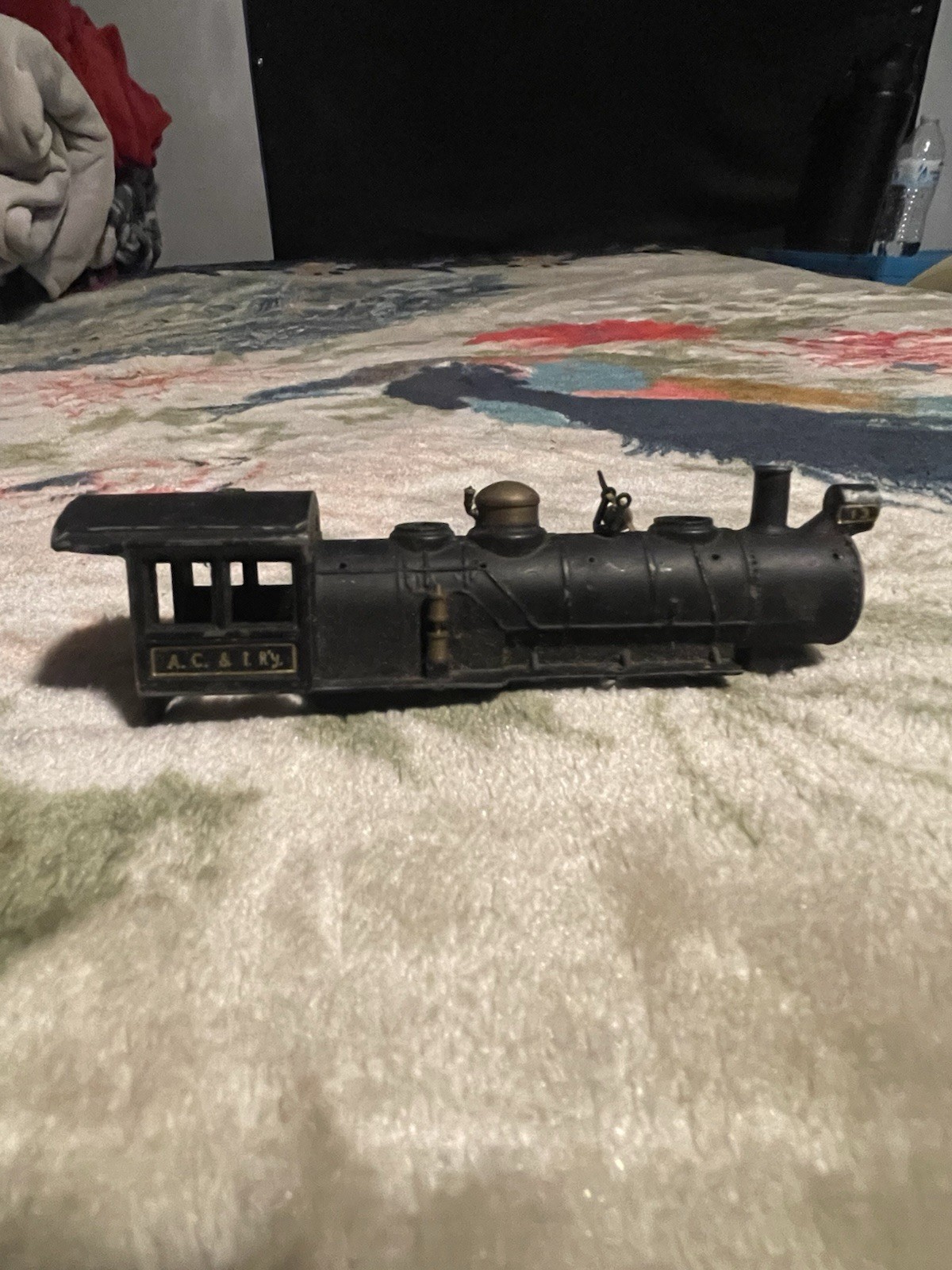 A.C.&I.Ry. Gauge 1 Black Steam Locomotive Shell Cast Iron Model Train Body