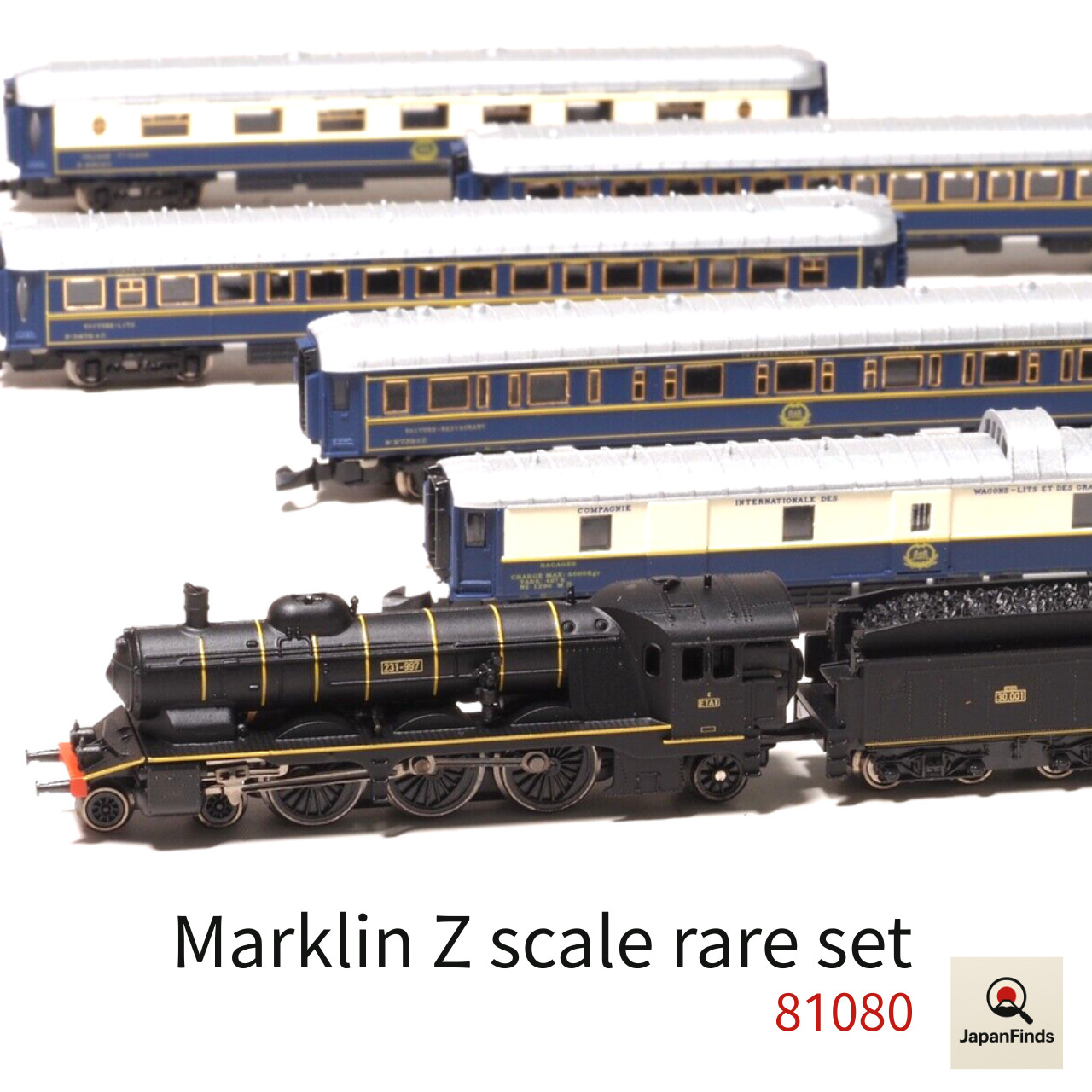 Marklin Z scale 81080 Orient Express Train Set mini-club International Coaches