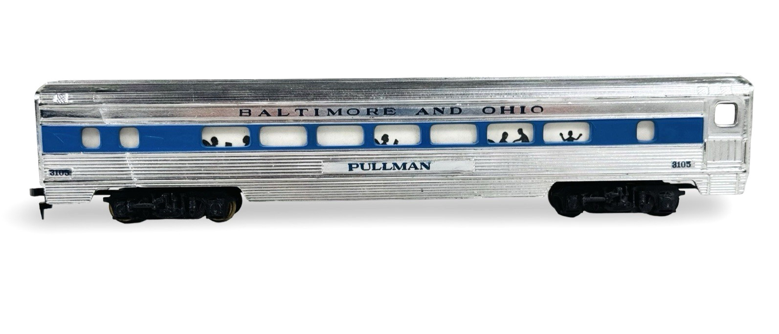 Rare Vintage HO Tyco The Columbian B & O Chrome Streamliner Set T6412A 1964-1965
