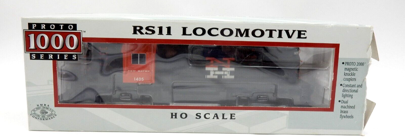 LIFE-LIKE PROTO 1000 ALCO RS11 NEW HAVEN RAILROAD NO.1405 LOCOMOTIVE ~ TESTED