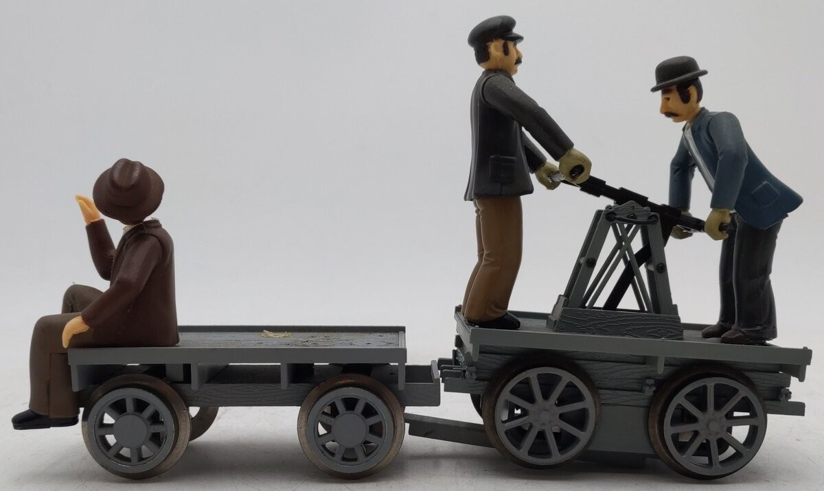 Bachmann 96201 G Motorized Handcar with Trailer