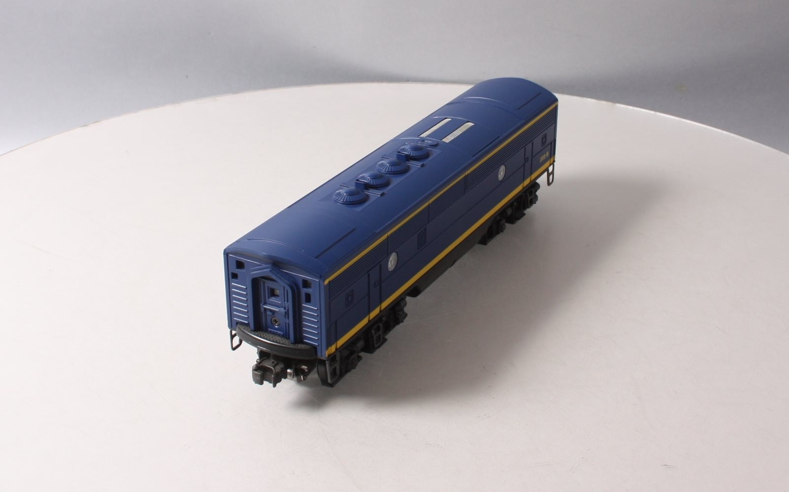 Lionel 6-18122 O Santa Fe F3 Blue/Yellow Non-Powered Diesel B-Unit w/RS II #200B