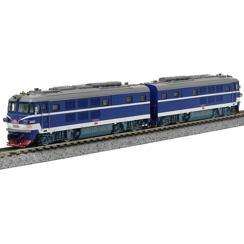 Charming China Railway BJ Locomotive Double Heading Train Model-N scale Collect
