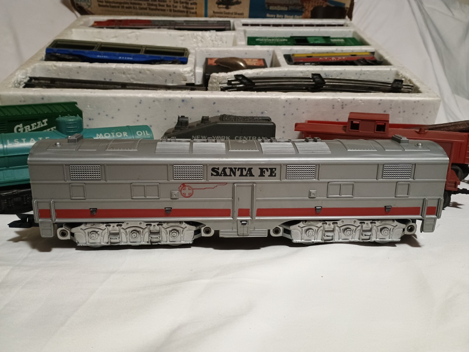 1959 Marx Diesel Electric Train Set Santa Fe🏵 41831 Remote Control 50w + Extras