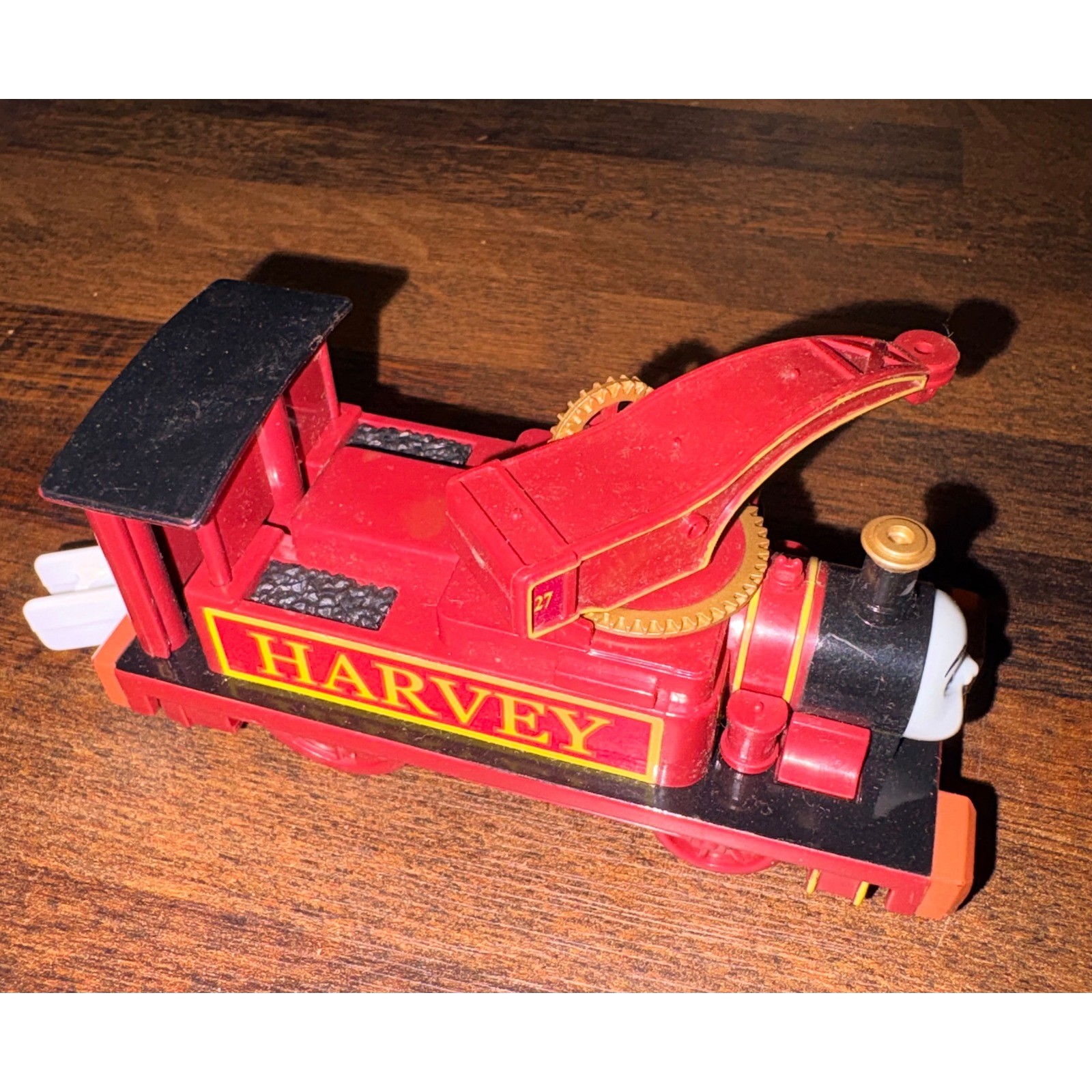 Thomas & Friends TrackMaster Harvey Motorized Crane Engine Red Train No 27
