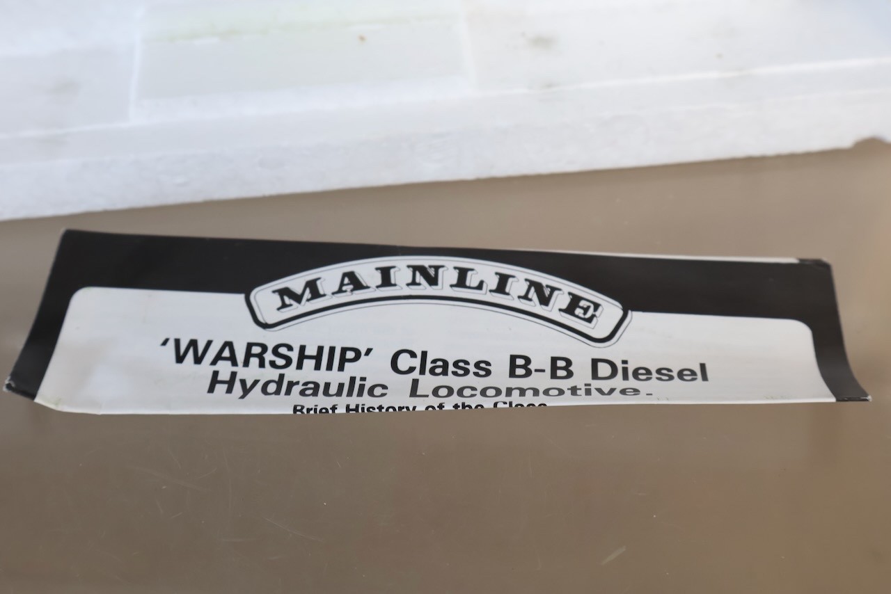 MAINLINE 37-064 EMPTY BOX for BR WARSHIP CLASS 42 DIESEL LOCO D824 HIGHFLYER op