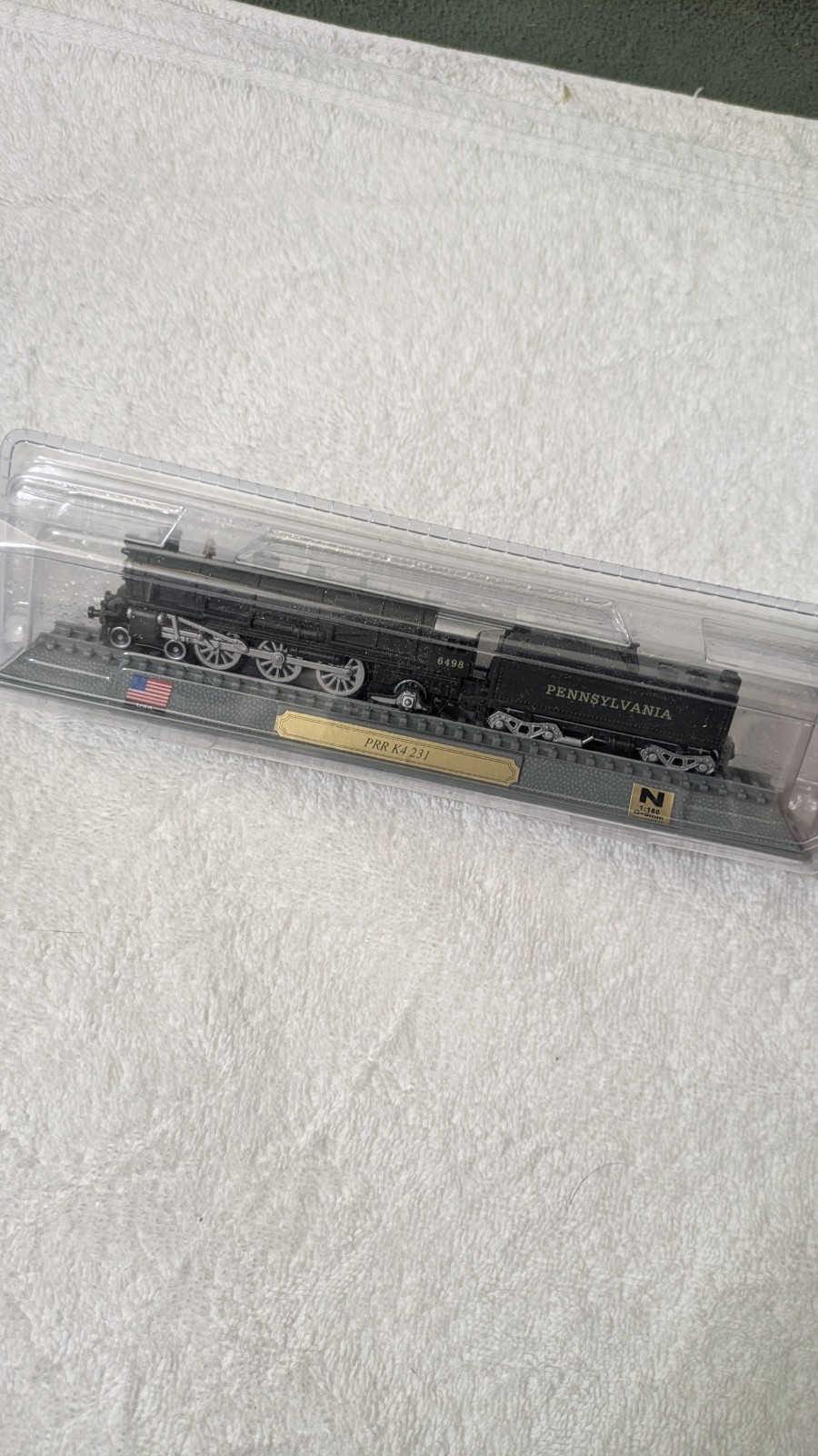 Vintage Del Prado PRR K4 231 Static Model Train #6498, N Scale 1:160