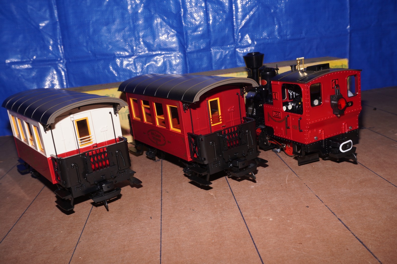 LGB G Steam Locomotive Set Stainz 1-2 Cars + Track “100 Years Lehmann” OVP