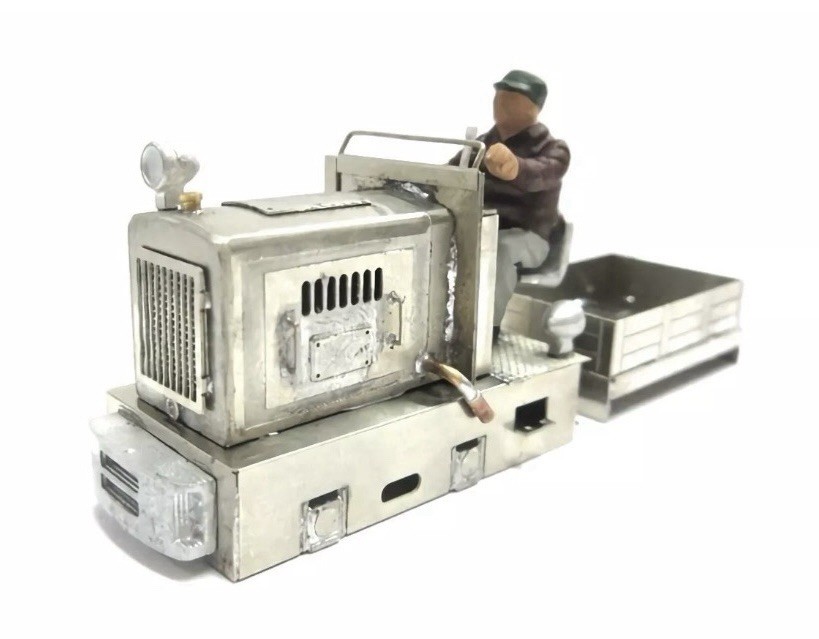 0n18 Scale PH Gasoline Mechanical Locomotive/Open Wagon Kit On18/O9 Narrow Gauge